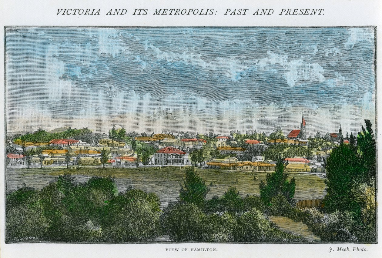 Pohled na Hamilton, Victoria, Austrálie, c1885 od Unbekannt