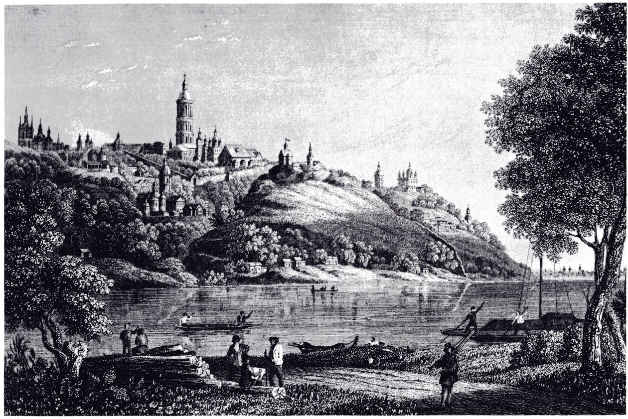 Pohled na Kyjev, 1835 od Unbekannt