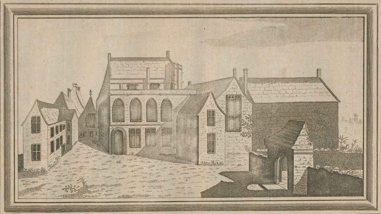 Pohled na Minster Lovel Priory v hrabství Oxford, 1784 od Unbekannt