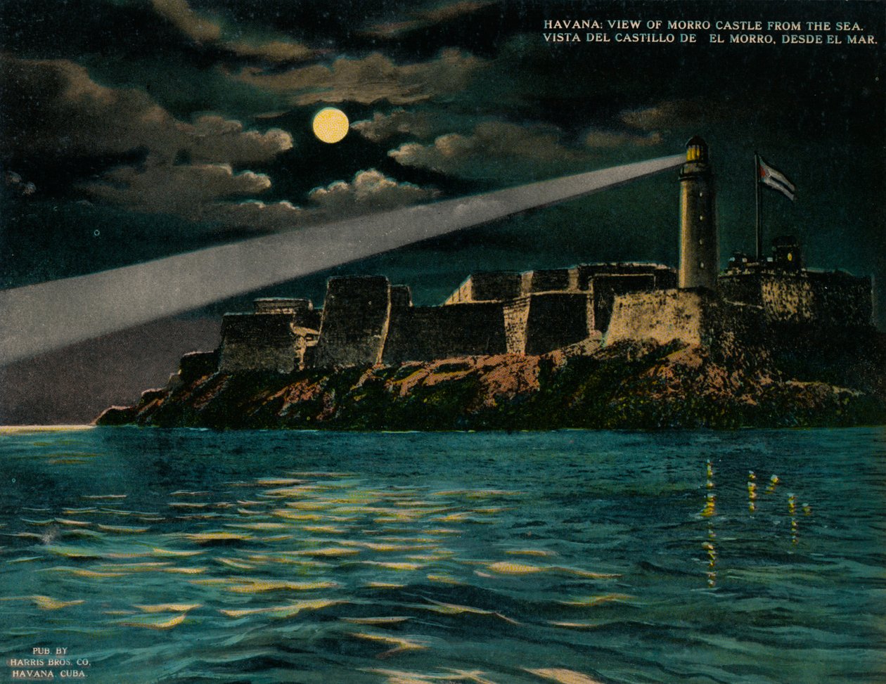Pohled na hrad Morro od moře, Havana, Kuba, c1920 od Unbekannt