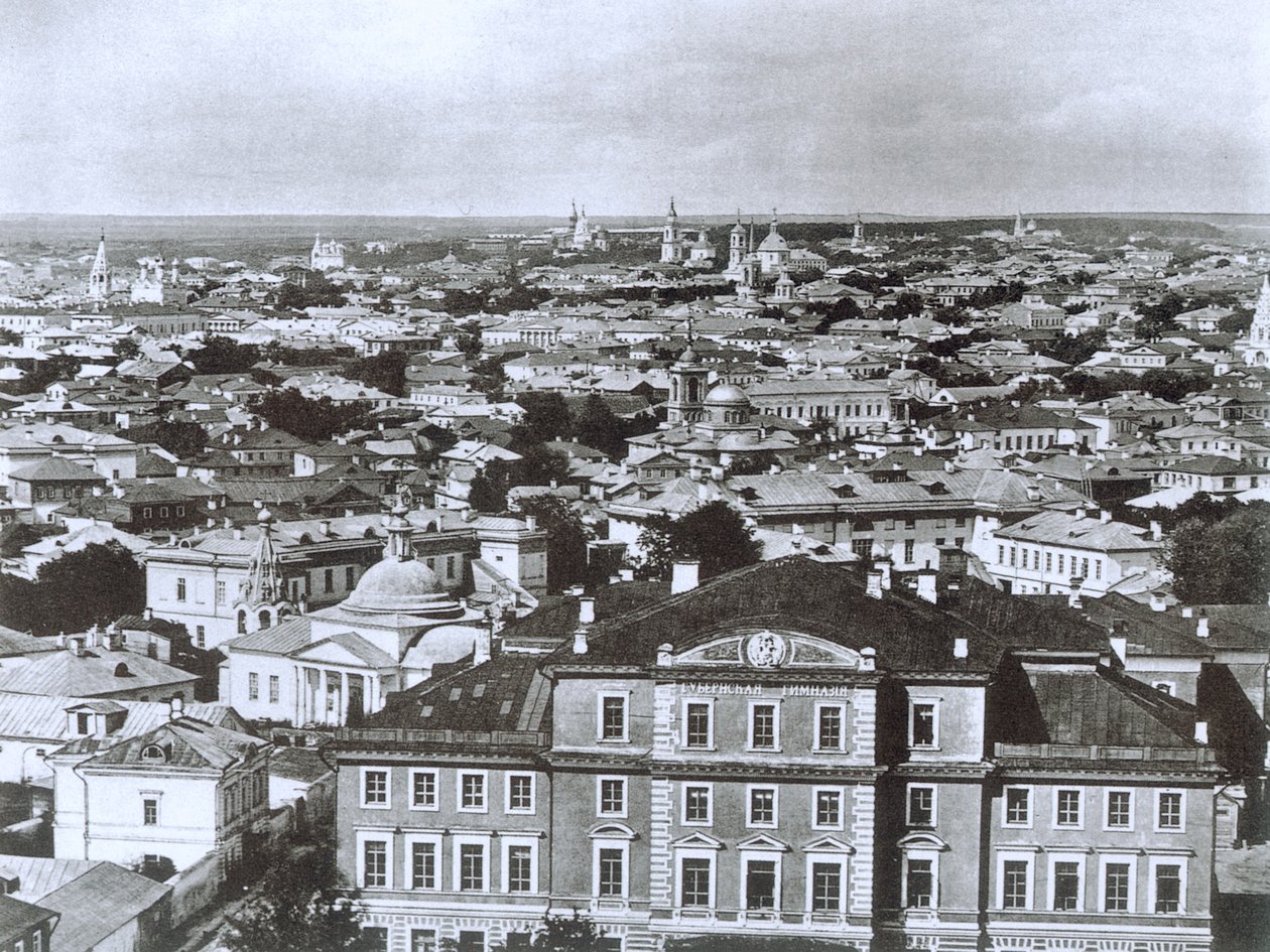 Pohled na Moskvu ze zvonice Ivana Velikého, Rusko, 1884 od Unbekannt