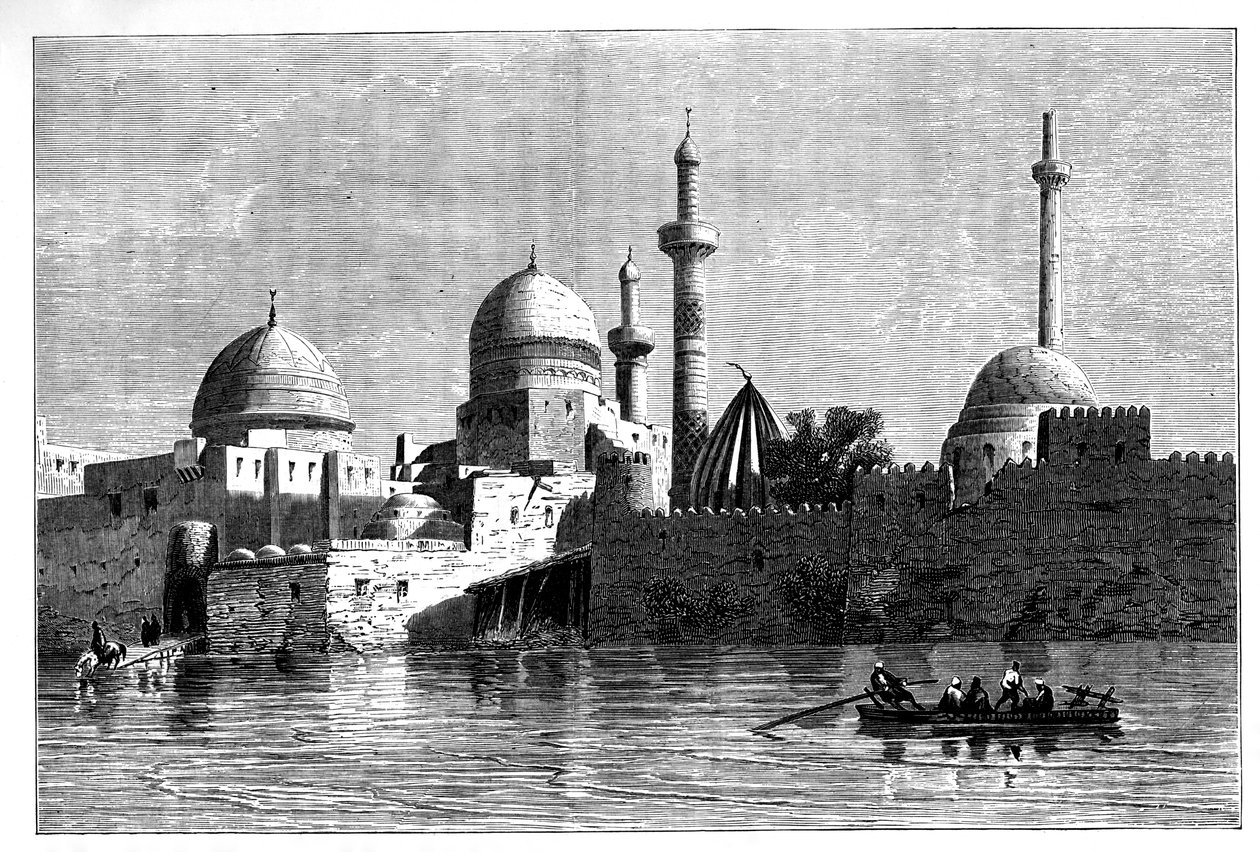 Pohled na Mosul od řeky Tigris, Irák, c1890 od Unbekannt