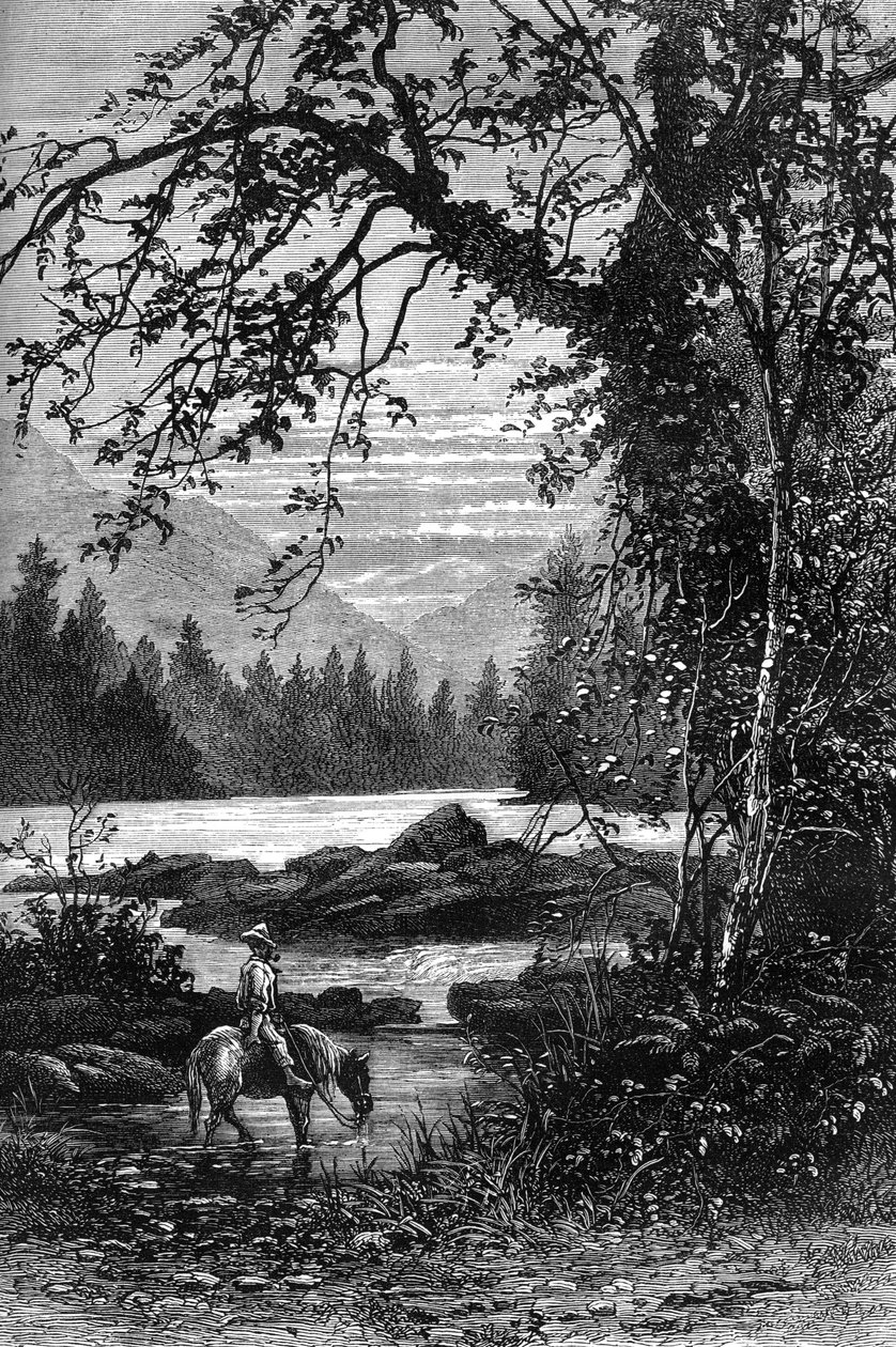 Pohled na Severní Karolínu, konec 18. století c1880 od Unbekannt