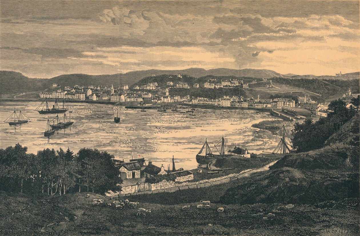 Pohled na Oban, konec 19. století od Unbekannt