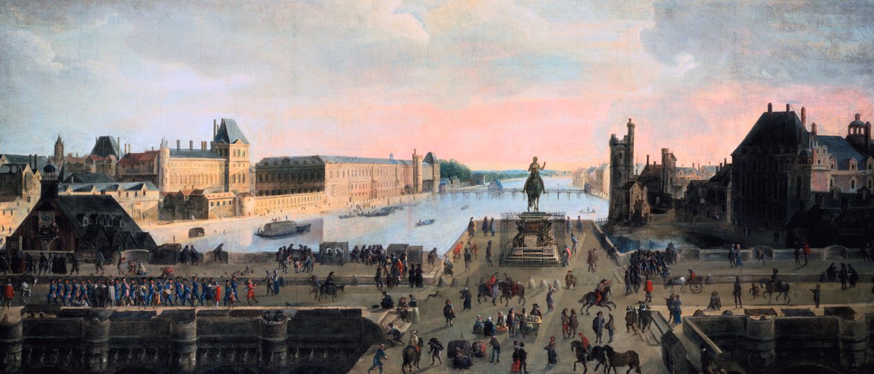 Pohled na Pont Neuf, Paříž, c1635 od Unbekannt