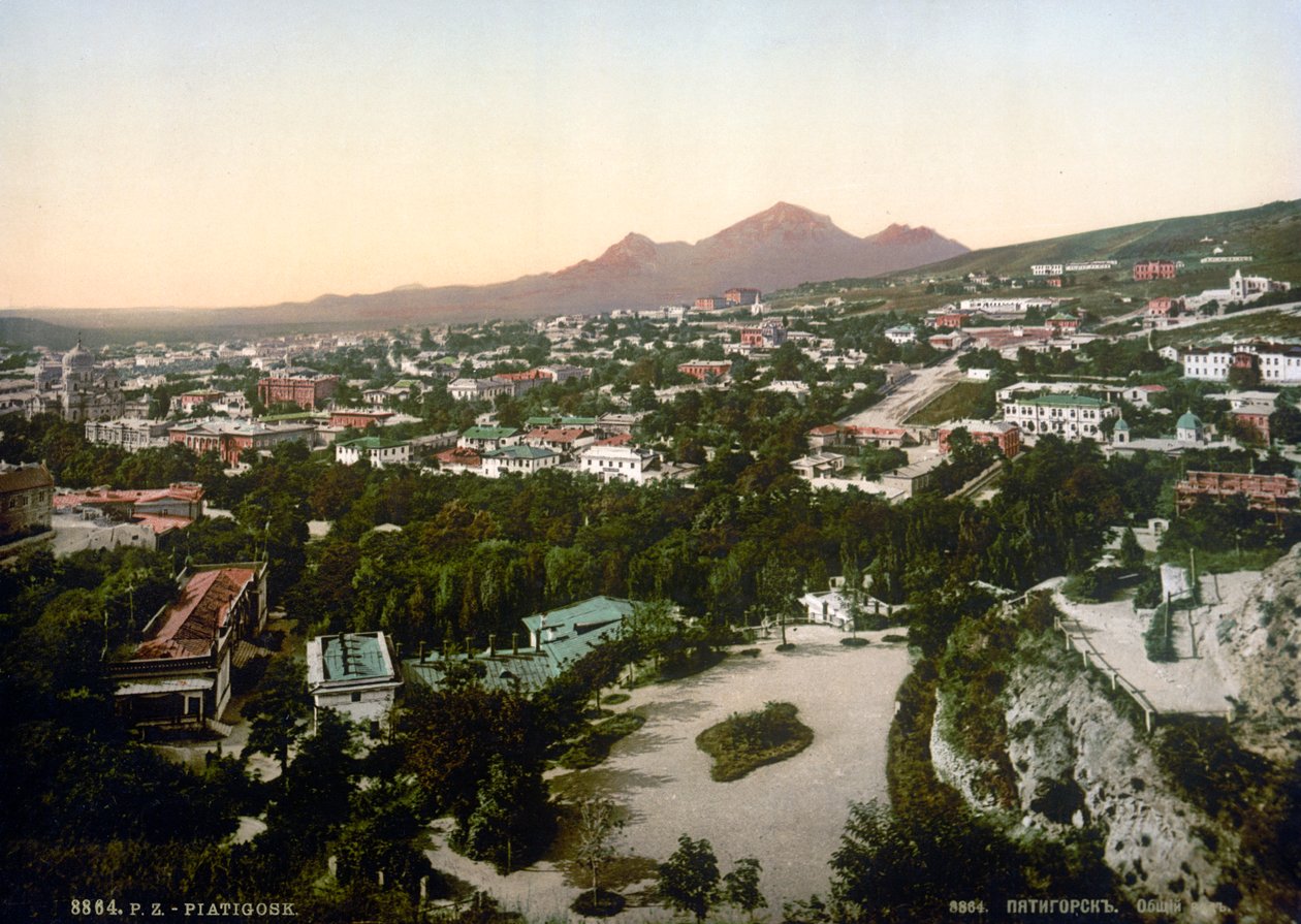 Pohled na Pjatigorsk, Rusko, 1895 od Unbekannt