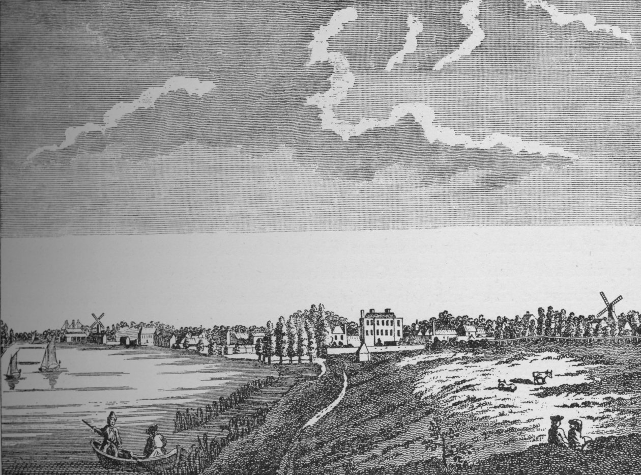 Pohled na Wandsworth, Surrey, c1780, 1912 od Unbekannt