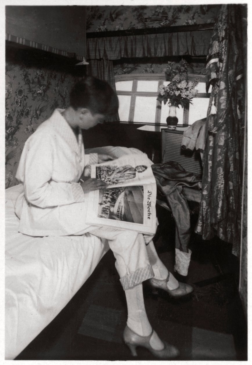 Pohled na kabinu pro cestující na palubě Zeppelin LZ 127 Graf Zeppelin, 1933 od Unbekannt