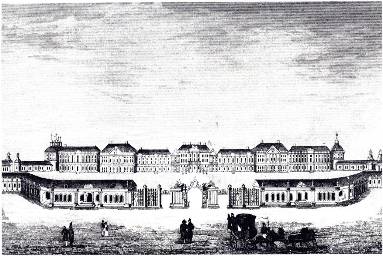 Pohled na palác Kateřiny v Carskoje Selo, c. 1840 od Unbekannt