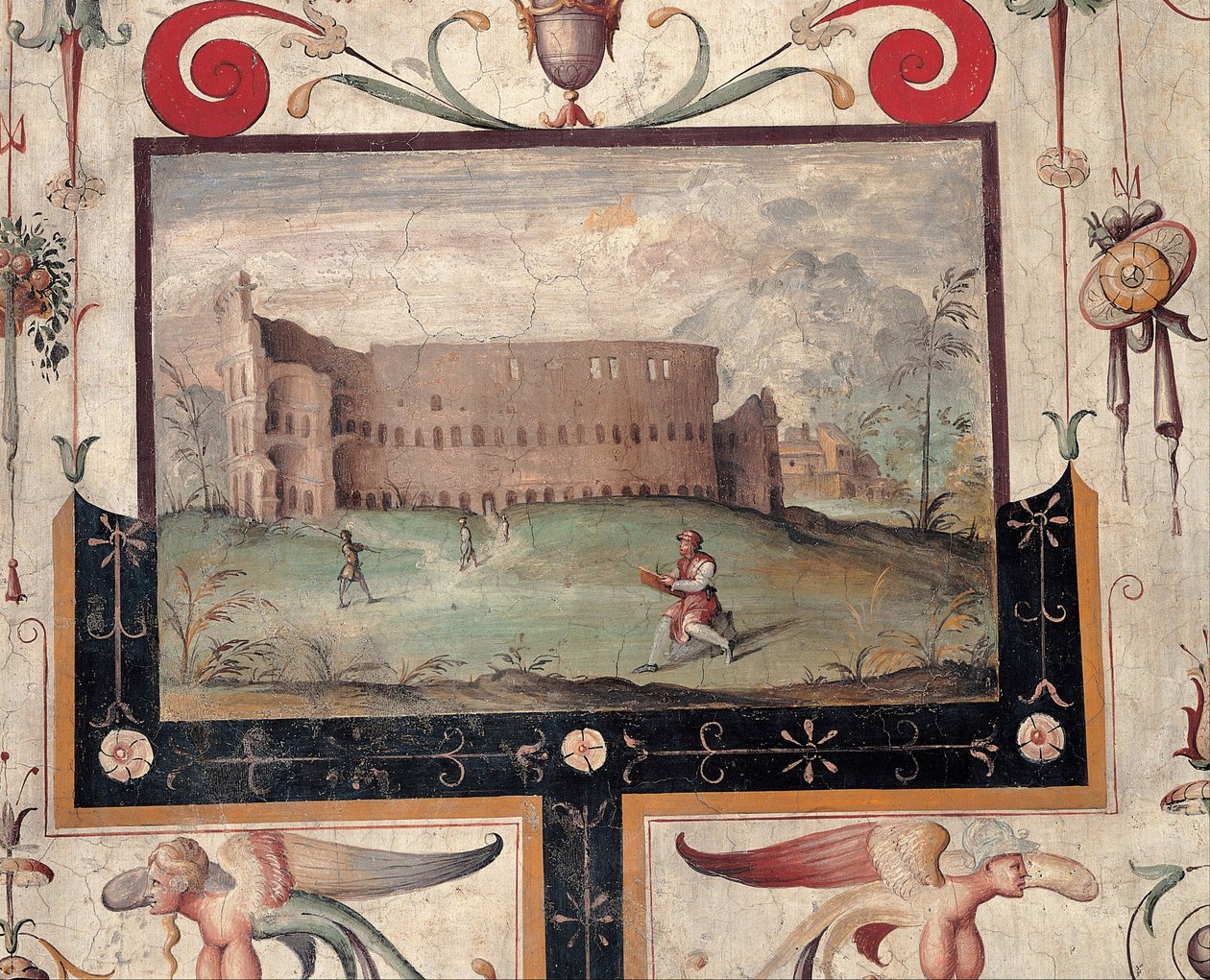 Pohled na Koloseum, 1544 od Unbekannt