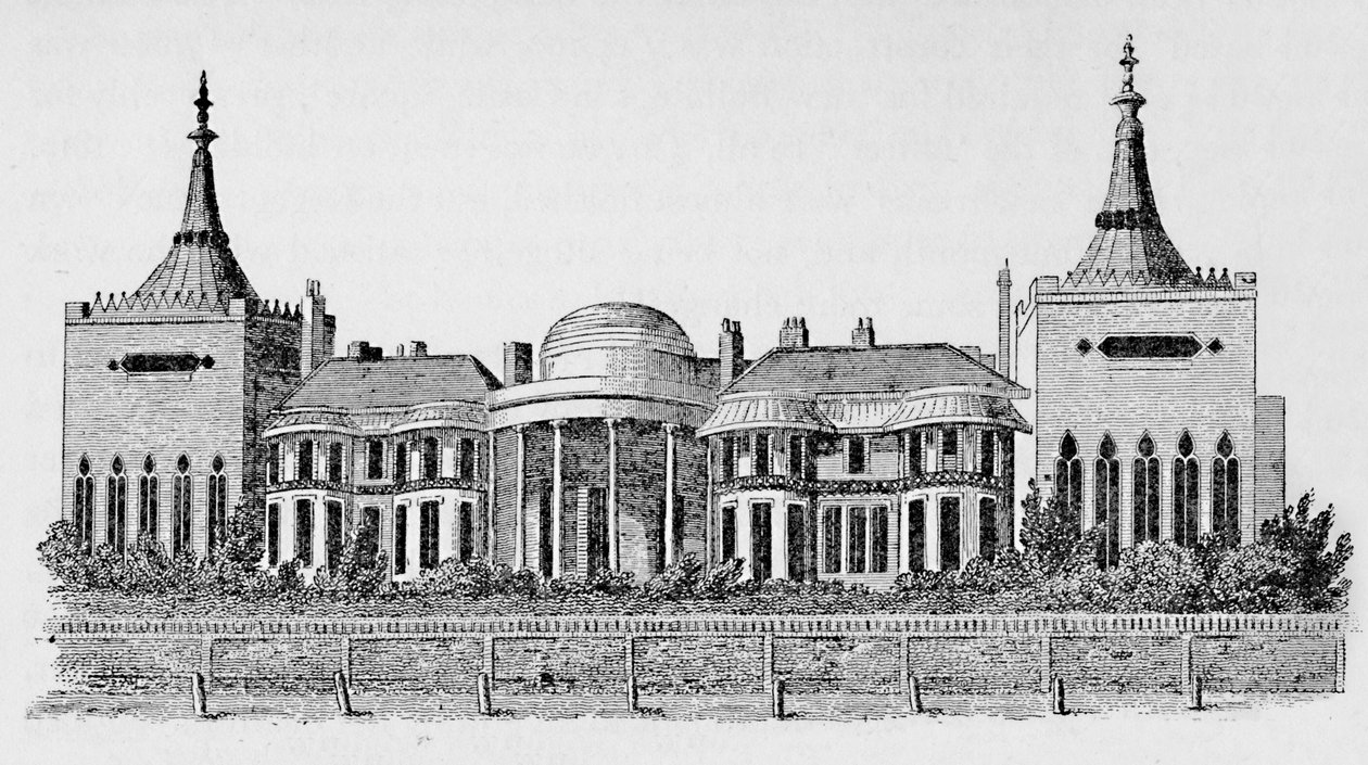 Pohled na pavilon z Wrights Circulating Library, květen 1818, 1939 od Unbekannt