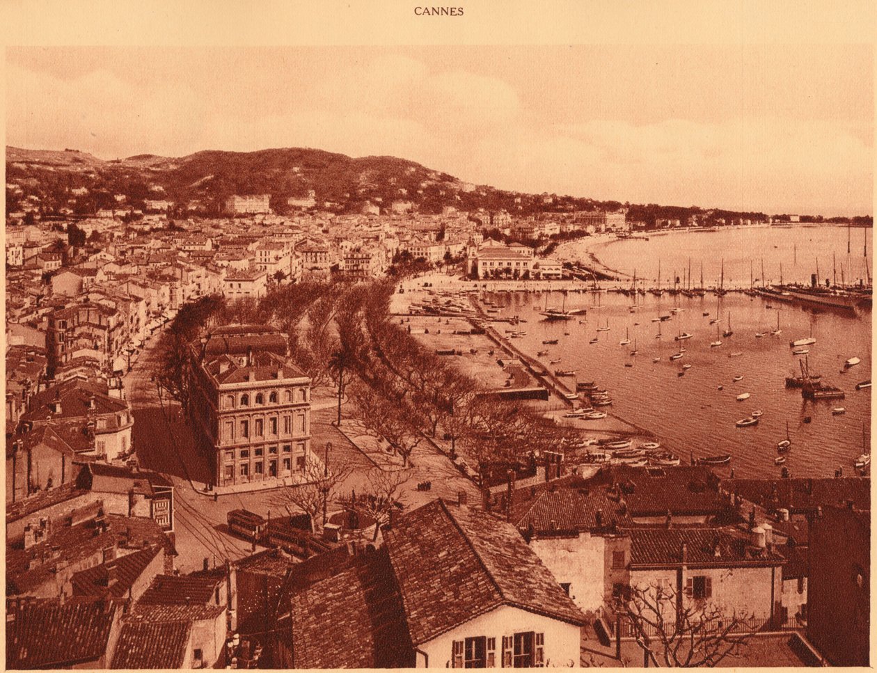 Pohled z Mont Chevalier, Cannes, 1930. od Unbekannt