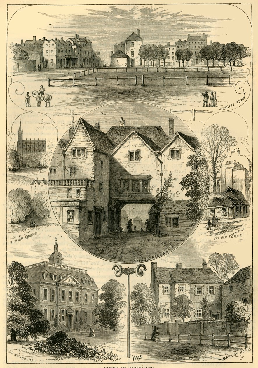 Pohledy v Highgate, c1876. od Unbekannt