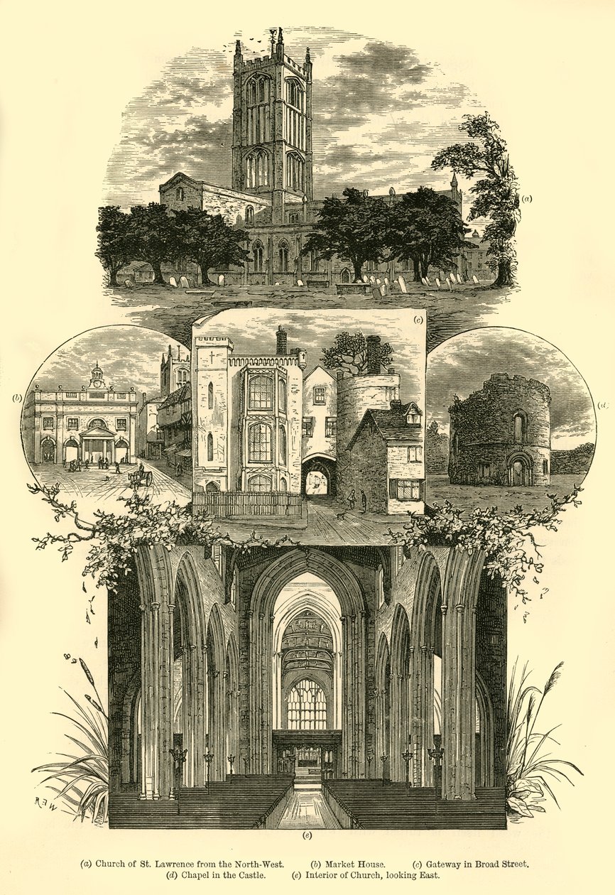 Pohledy v Ludlow, 1898. od Unbekannt