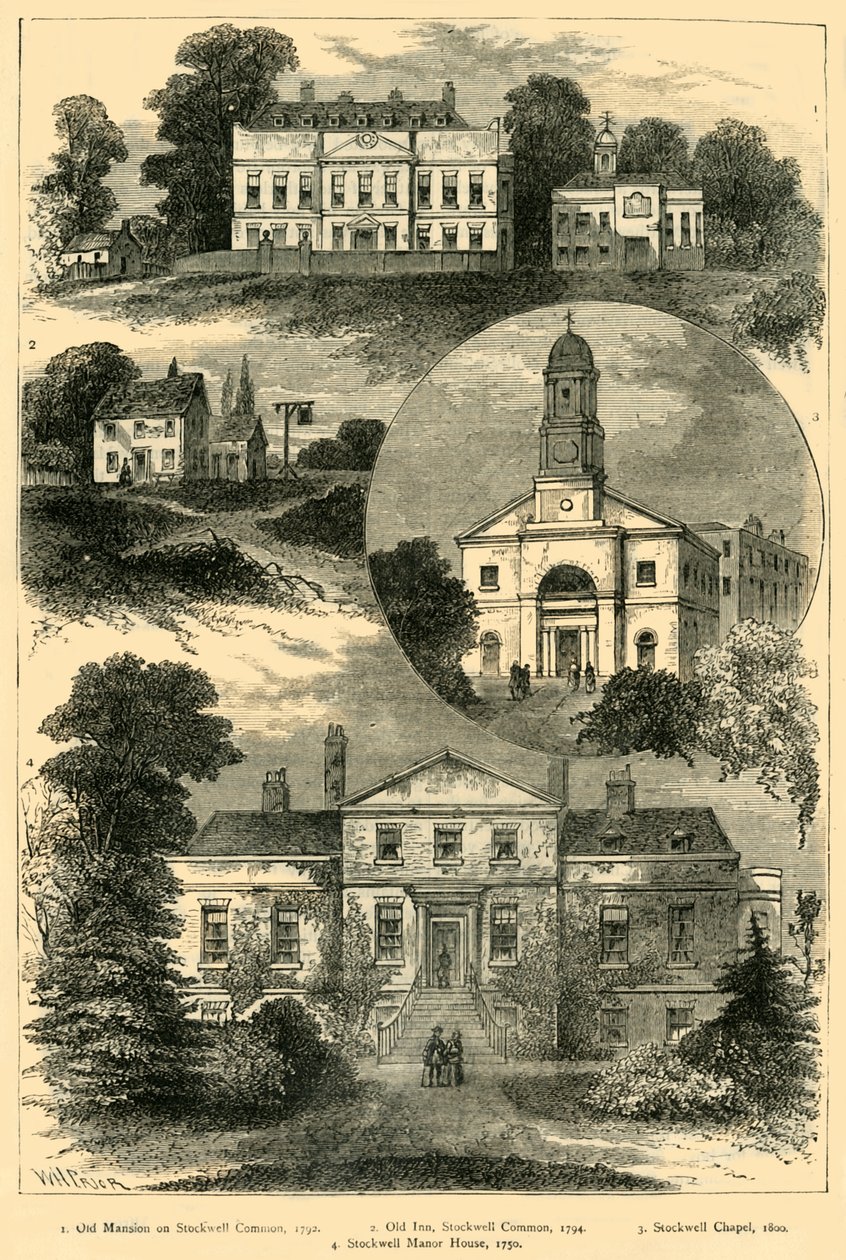 Pohledy v Old Stockwell, c1878. od Unbekannt
