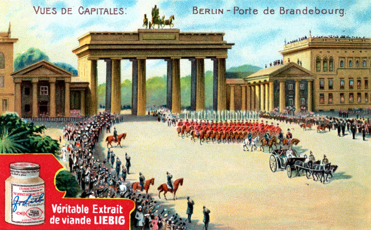 Pohledy na hlavní města: Braniborská brána, Berlín, c1900 od Unbekannt