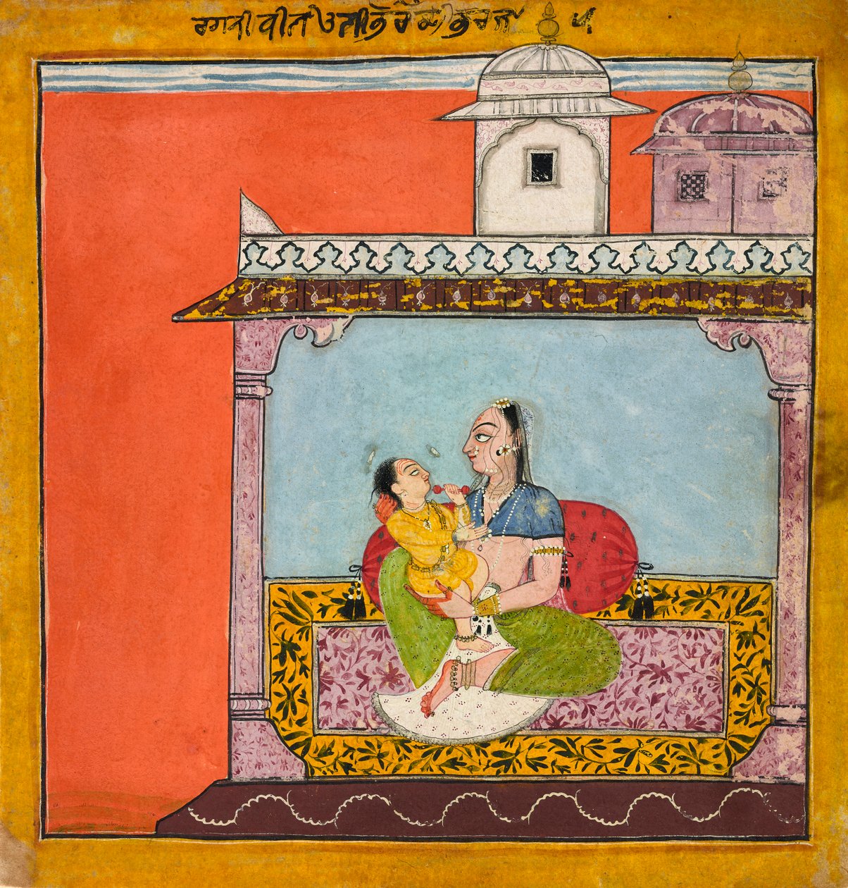 Vilaval Ragini, od Ragamala, ca. 1690-95. od Unbekannt