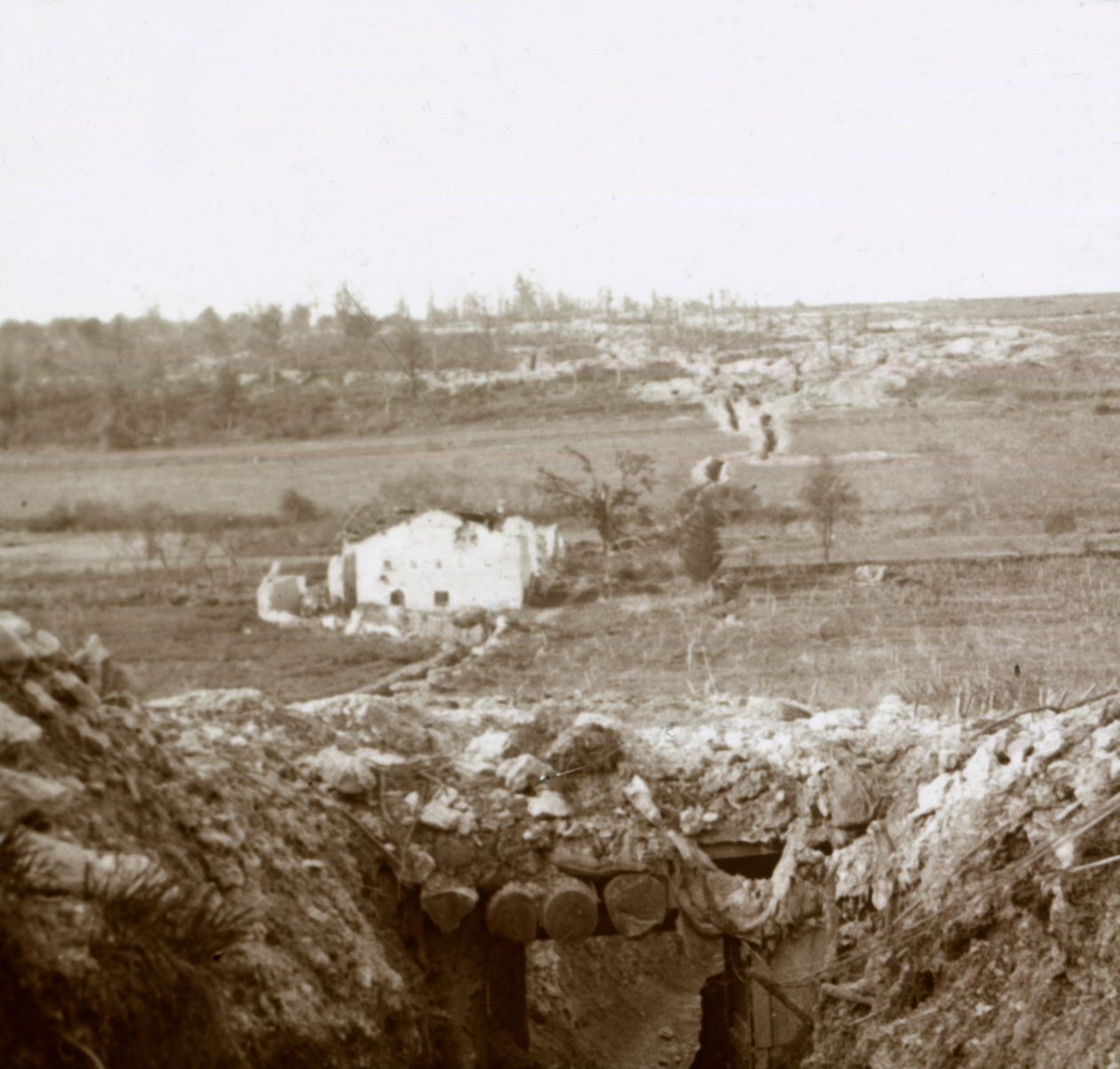Vesnice Damloup, severní Francie, c1914-c1918 od Unbekannt