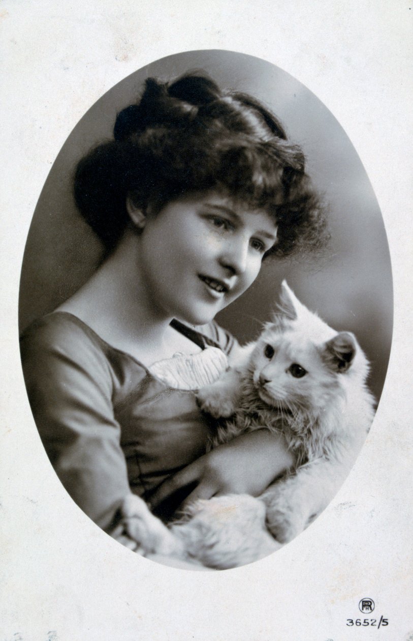 Vintage francouzská pohlednice, c1900 od Unbekannt
