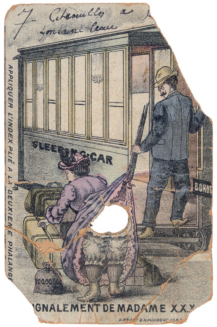 Vintage francouzská pohlednice, c1900 od Unbekannt