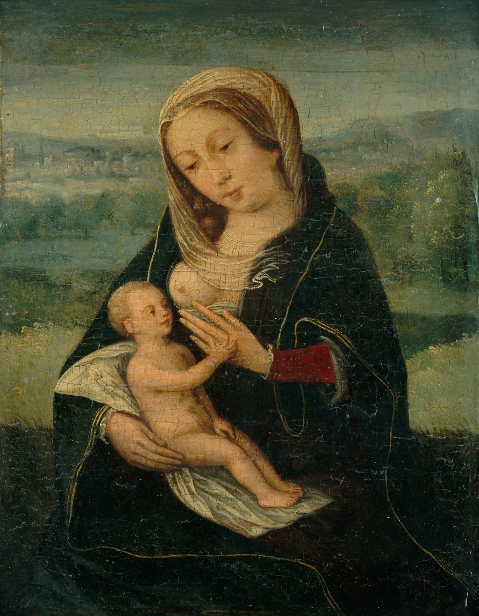 Panna a dítě, druhá čtvrtina 16. století. od Unbekannt