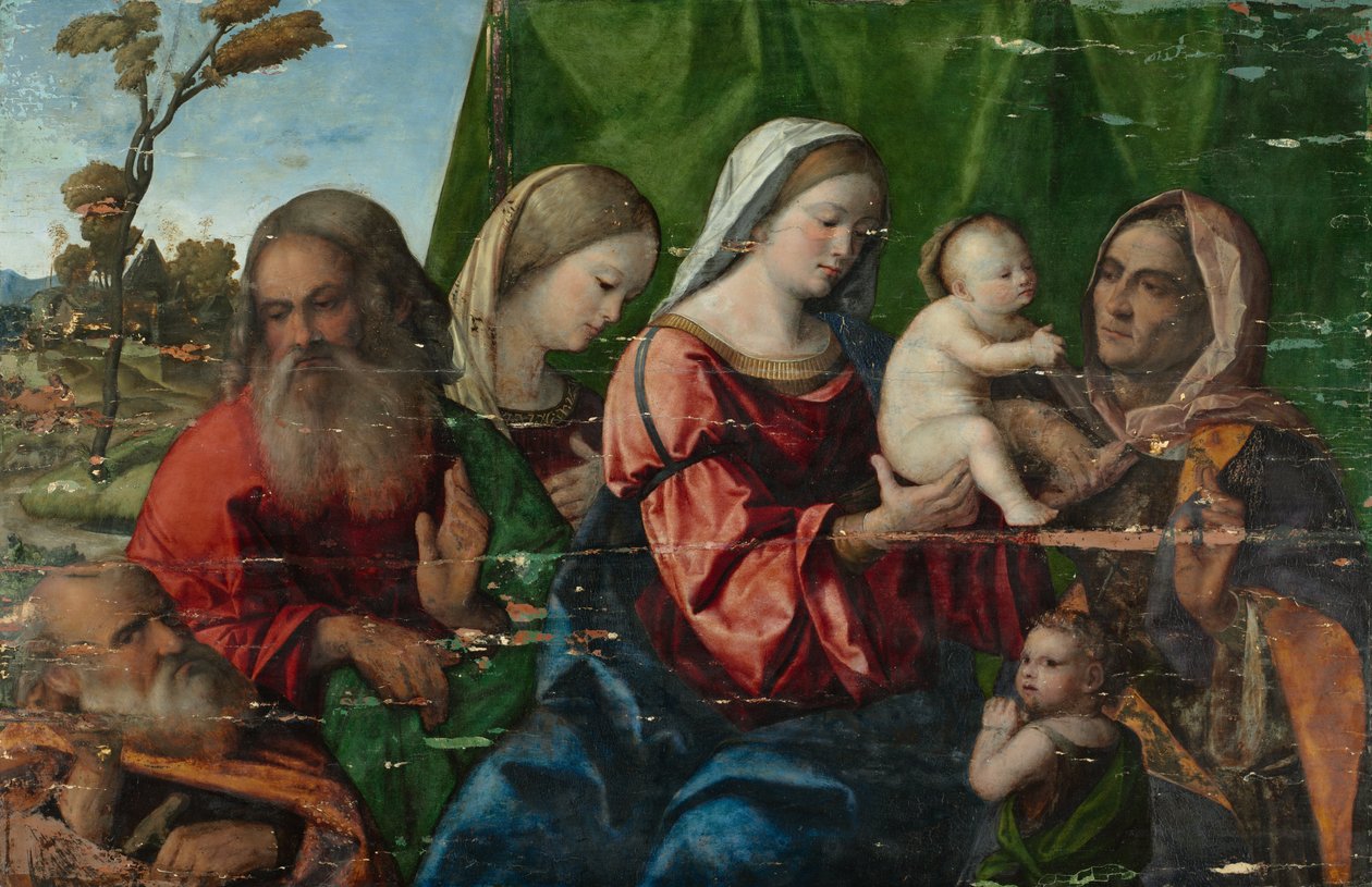 Panna a dítě se svatými, c. 1510. od Unbekannt