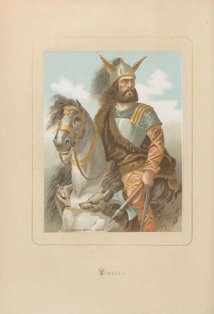 Viriathus. Od: Slavní muži a ženy všech dob od Juana Landy, 1875-1877. od Unbekannt