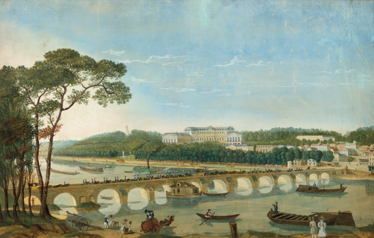 Návštěva krále Františka I. a neapolské královny u Karla X. v St Cloud, květen 1830 19. století od Unbekannt