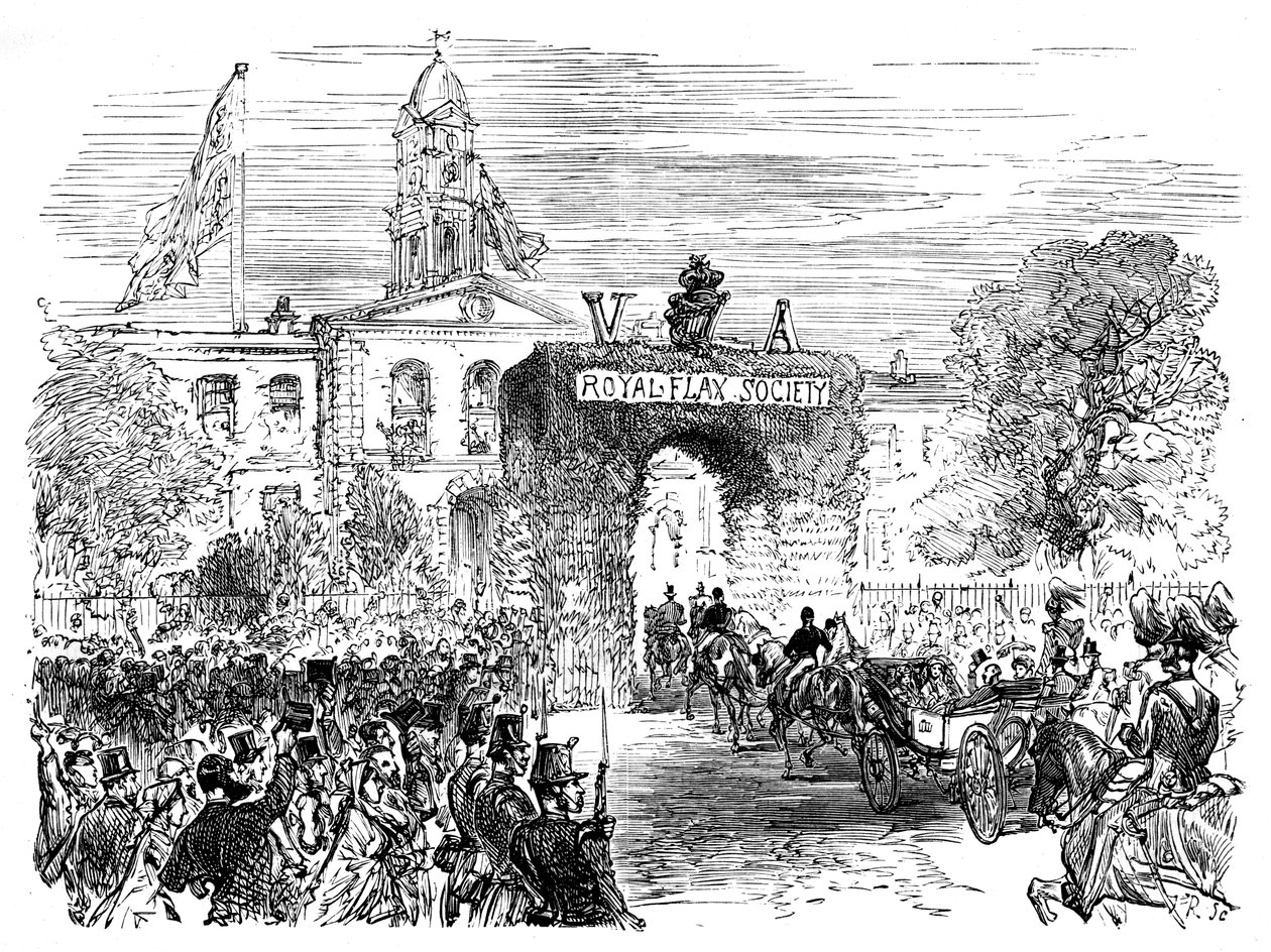Návštěva královny a prince Alberta v Linen Hall, Belfast, 50. léta 19. století, 1888 od Unbekannt