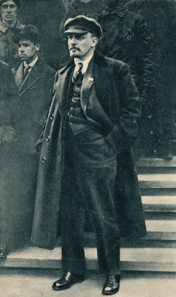 Vladimir Ilich Lenin, ruský bolševický vůdce, Moskva, Rusko, 1. května 1919 od Unbekannt