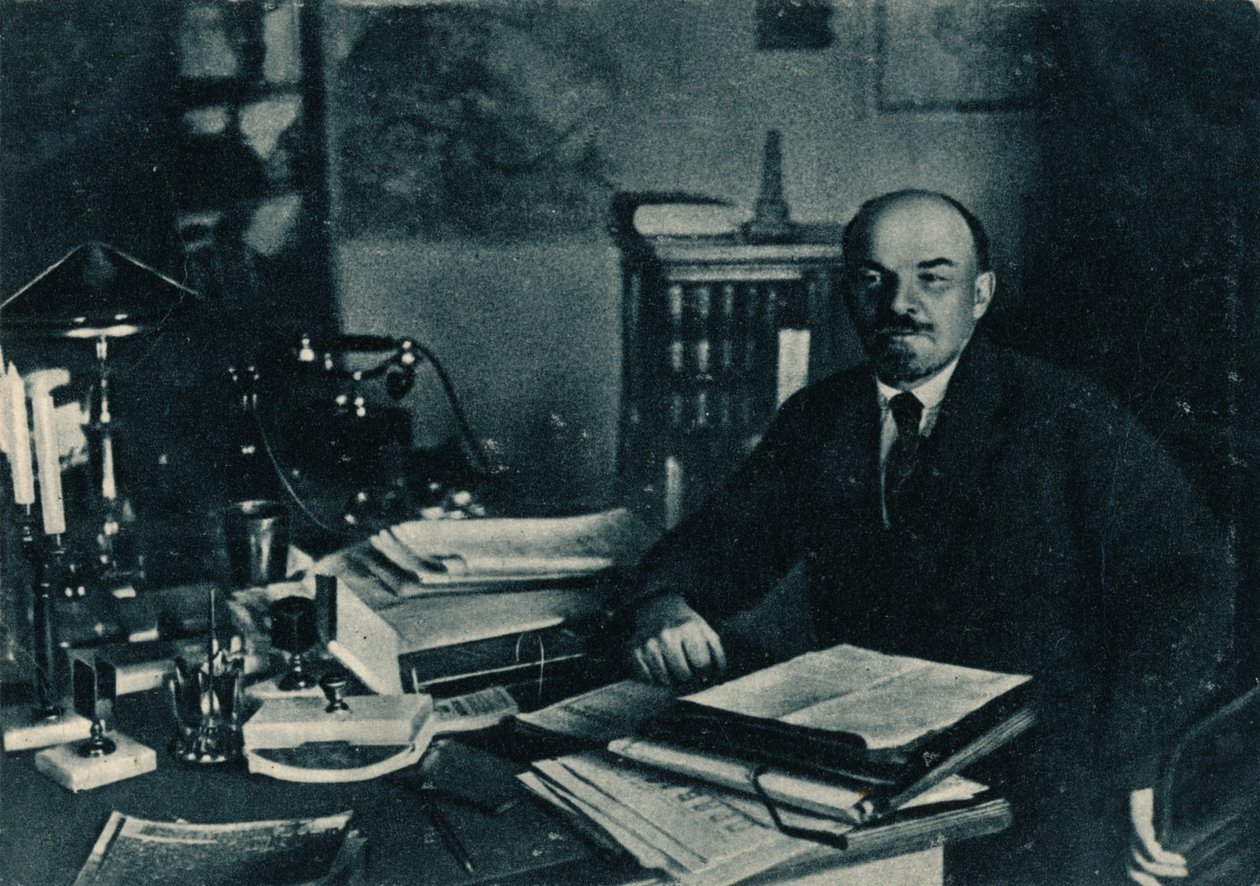 Vladimir Ilich Lenin, ruský bolševický vůdce, Moskva, Rusko, 7. října 1922 od Unbekannt