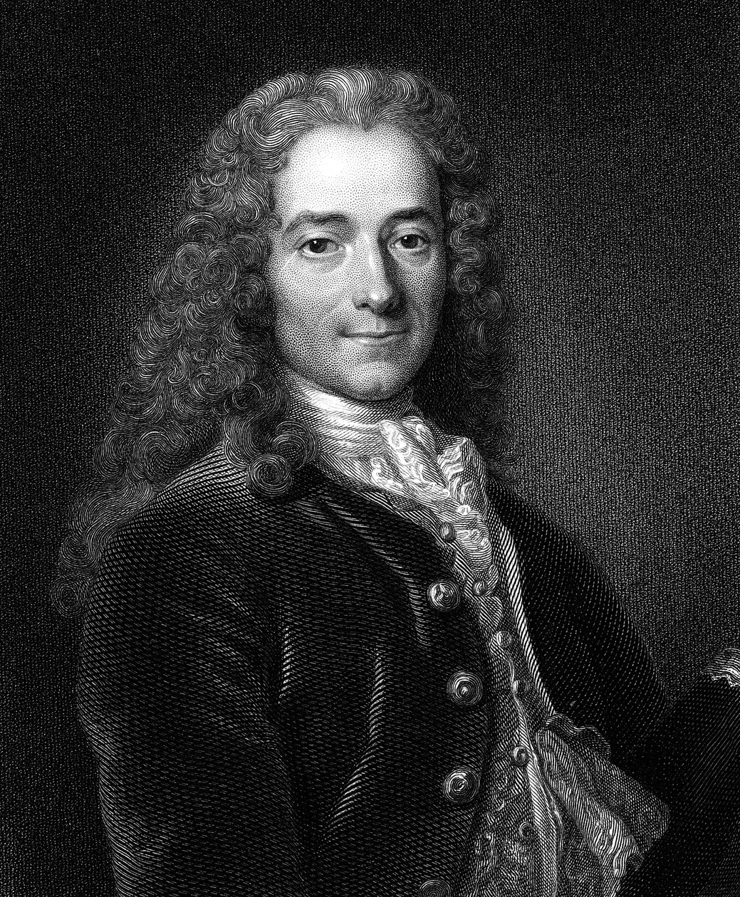 Voltaire, francouzský autor, dramatik, satirik a spisovatel 18. století od Unbekannt