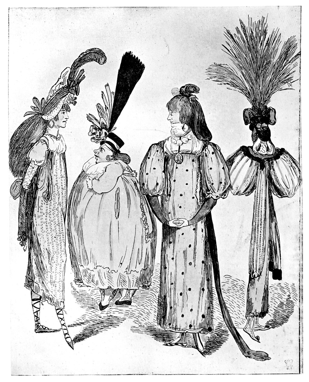 Waggoners Frocks or No Bodys z roku 1795, 1795 od Unbekannt