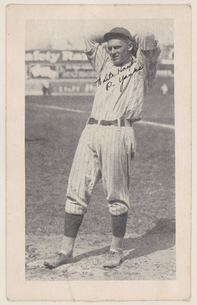 Waite Hoyt, P. Yanks, od Baseball strip cards W575-2, ca. 1921-22. od Unbekannt