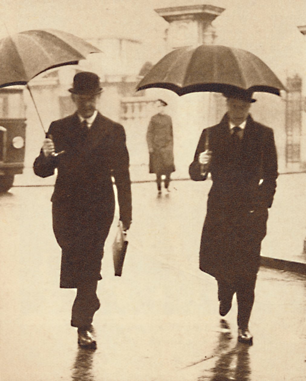Procházka v dešti, 1937 od Unbekannt