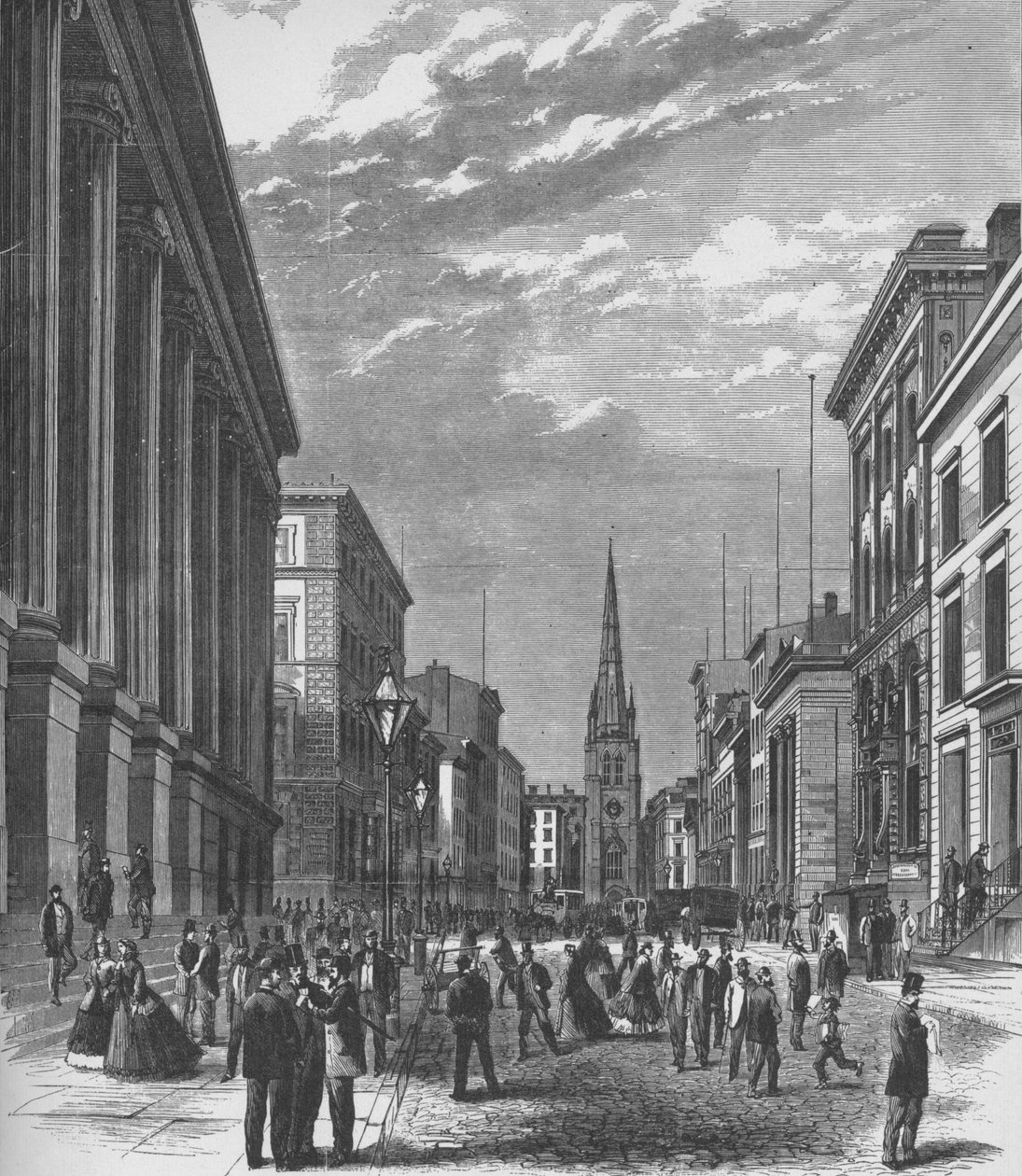 Wall Street, New York City, 1866, 1938 od Unbekannt