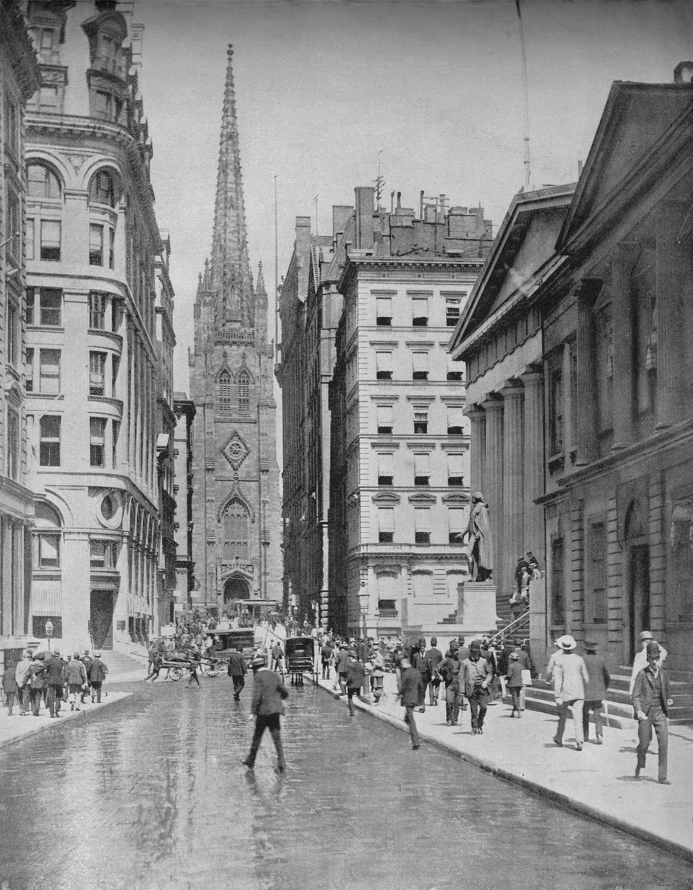 Wall Street, New York, c1897. od Unbekannt