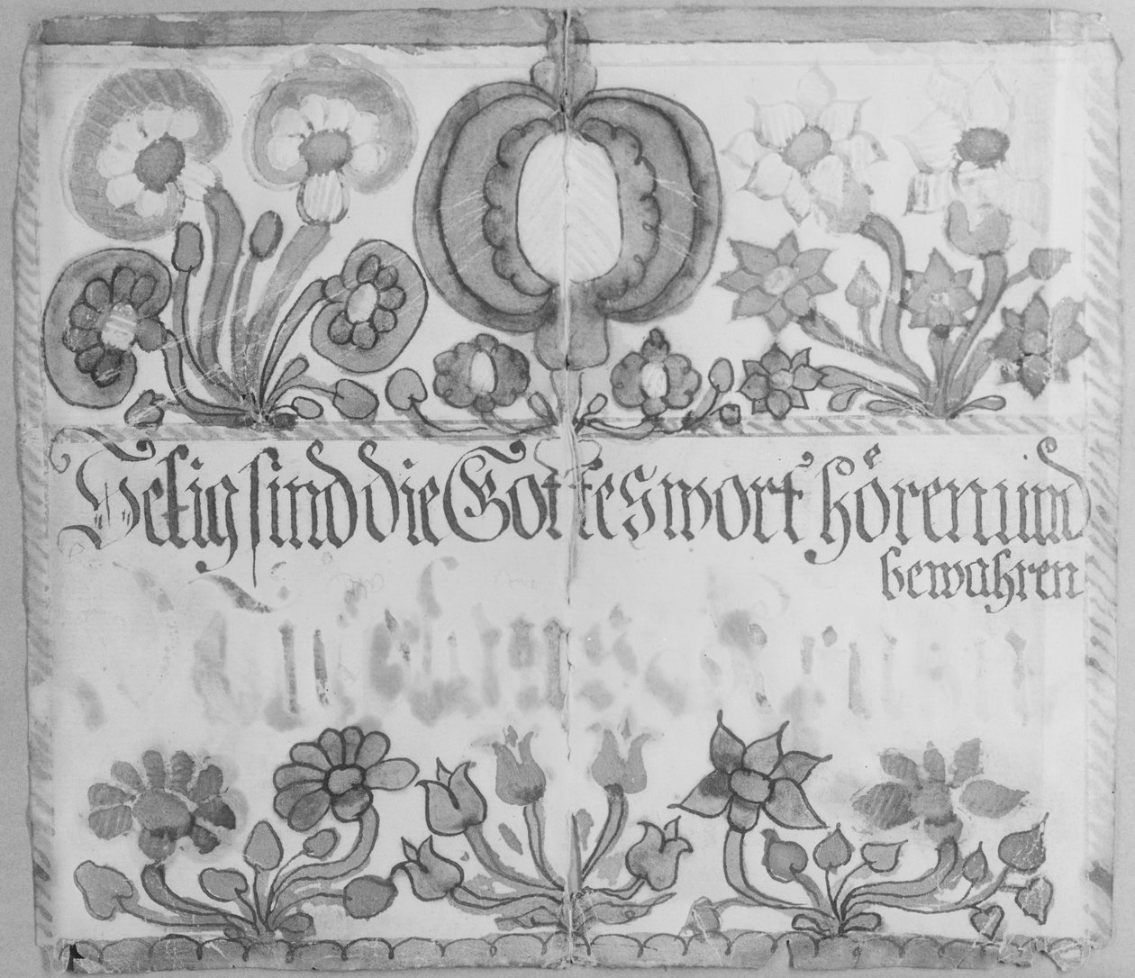 Text na stěně, ca. 1785. od Unbekannt