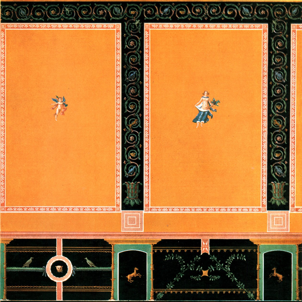 Nástěnná dekorace, Pompeje, Itálie, 1928. od Unbekannt