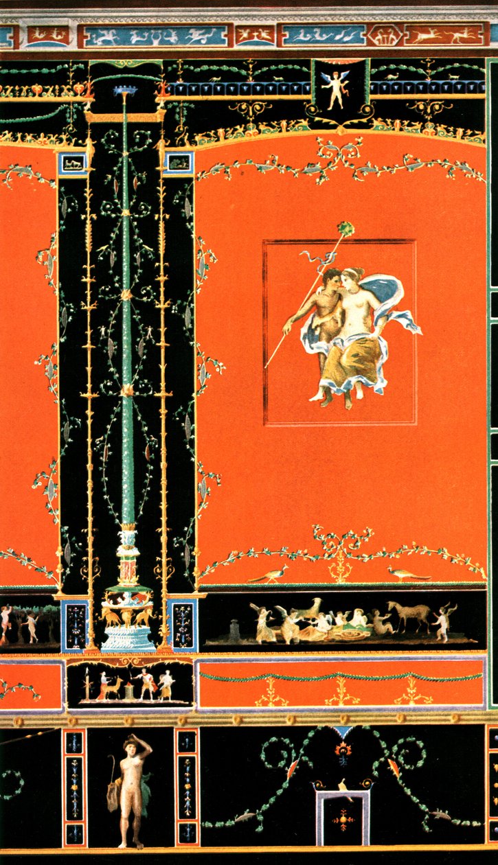 Nástěnná dekorace, Pompeje, Itálie, 1928. od Unbekannt