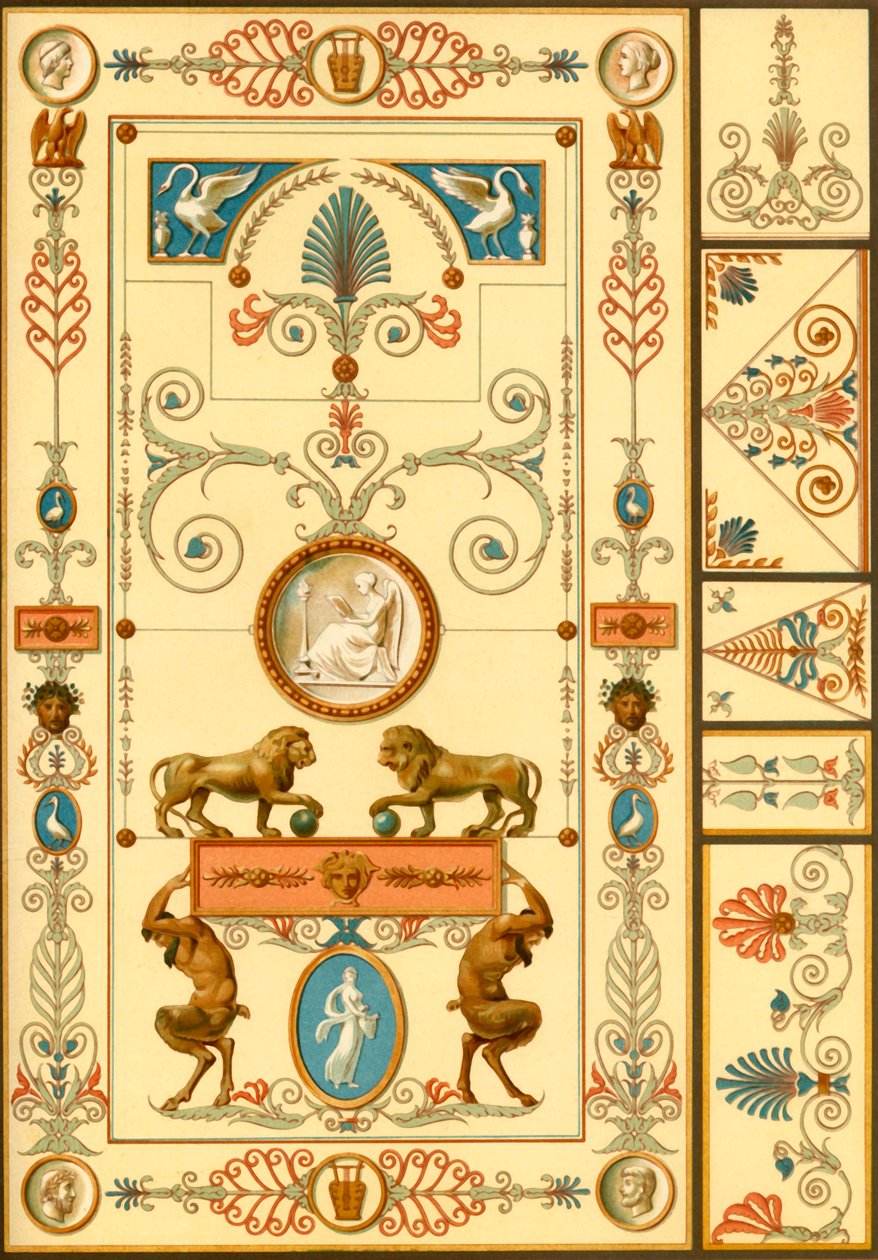 Nástěnná malba a stropní dekorace, Německo, začátek 19. století, 1898. od Unbekannt