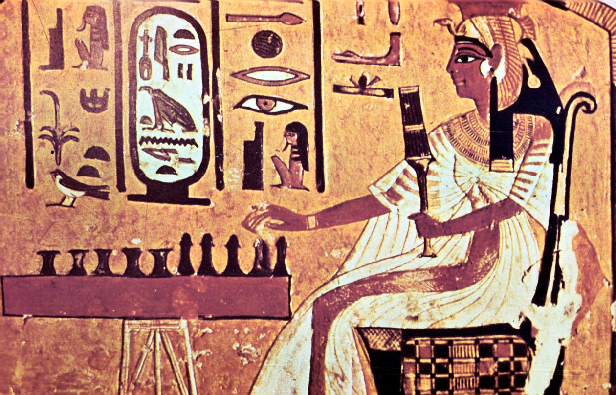 Nástěnná malba z hrobky Nefertari, Théby, Starověký Egypt, 19. dynastie, 13. století před naším letopočtem od Unbekannt