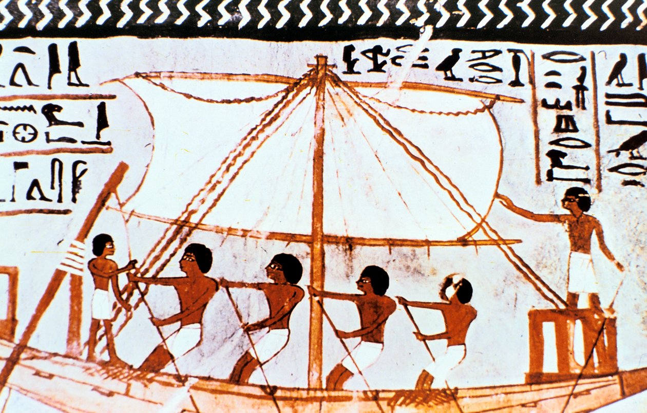 Nástěnná malba z hrobky Sennefera, Abydos, starověký Egypt, 18. dynastie, c1450 př.nl od Unbekannt