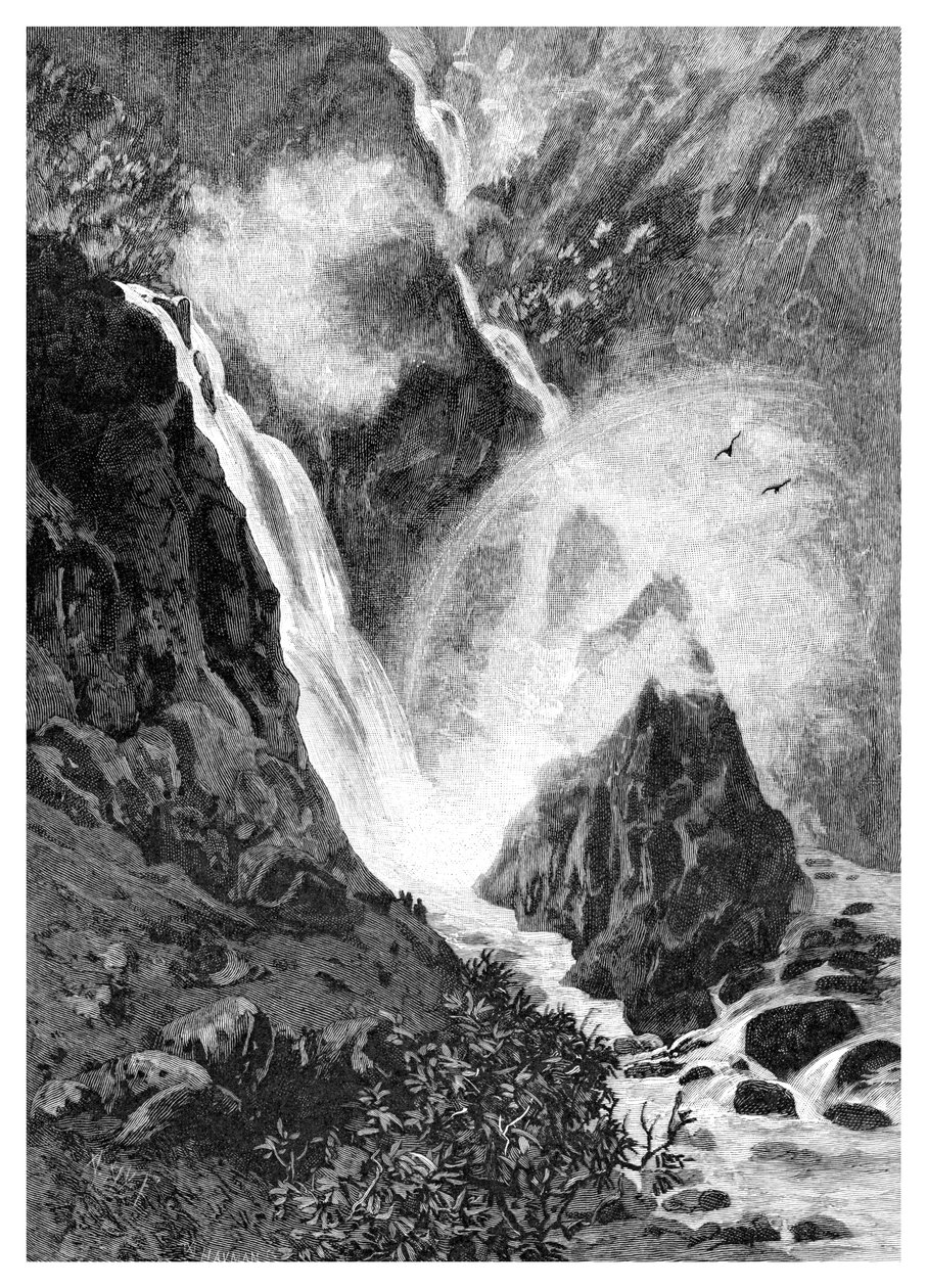 Wallamumbi Falls, Nový Jižní Wales, Austrálie, 1886 od Unbekannt