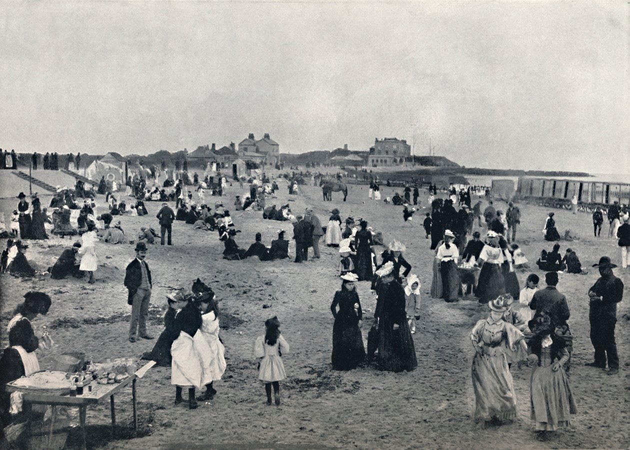 Walton-on-the-Naze - Scéna na pláži, 1895 od Unbekannt