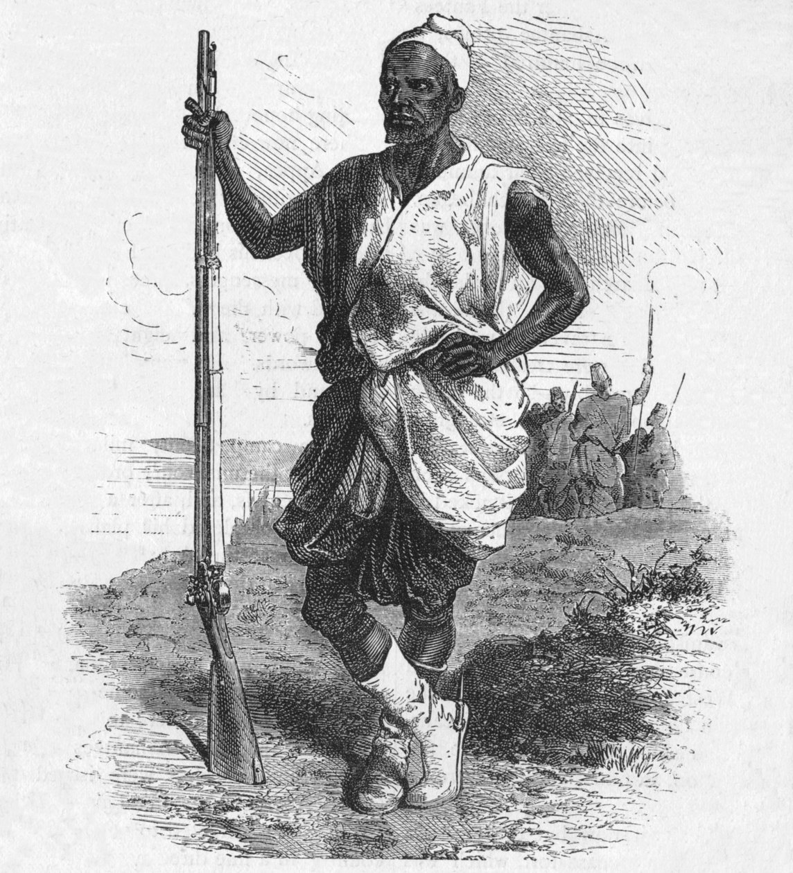 Warrior of Elmina, c1880 od Unbekannt
