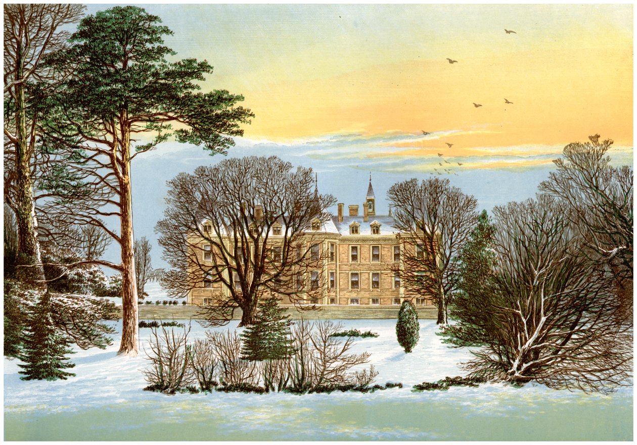 Warter Priory, poblíž Pocklington, Yorkshire, domov rodiny Wilsonových, c1880 od Unbekannt