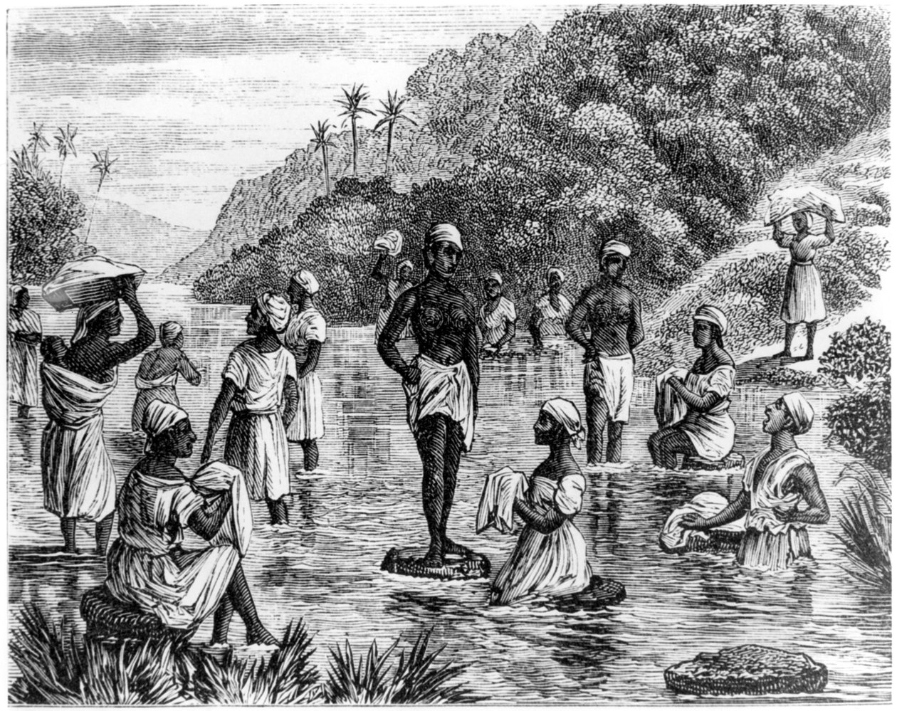 Praní prádla, Santo Domingo, 1873 od Unbekannt