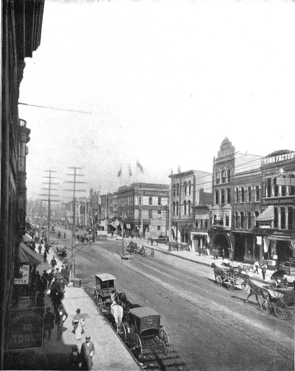 Washington Avenue, Minneapolis, Minnesota, USA, c1900. od Unbekannt