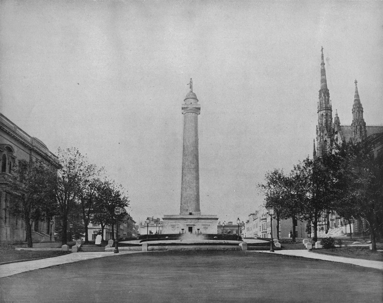 Washingtonův památník, Baltimore, c1897. od Unbekannt